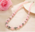 Natural Pink Onyx Beaded Necklace | Elegant Handmade Necklace for Women | LaSoul Stones