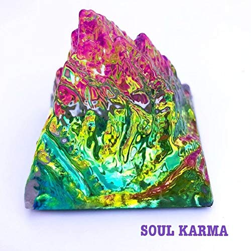 Iridescent Crystal Mountain – Decorative Energy Healing & Home Decor Sculpture