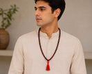 Red Obsidian 108 Beads Protection Mala - Meditation & Prayer Jewelry with