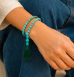 Natural Turquoise Mala Necklace – Handmade Meditation & Spiritual Jewelry